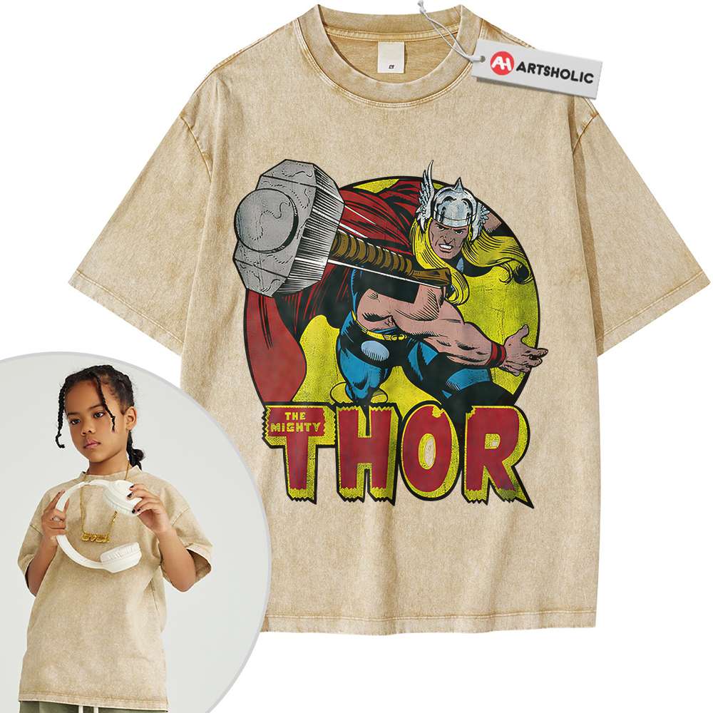 Alternative view of Thor Shirt For Kids, Marvel Comics Shirt For Kids, Vintage T-Shirt For Kids