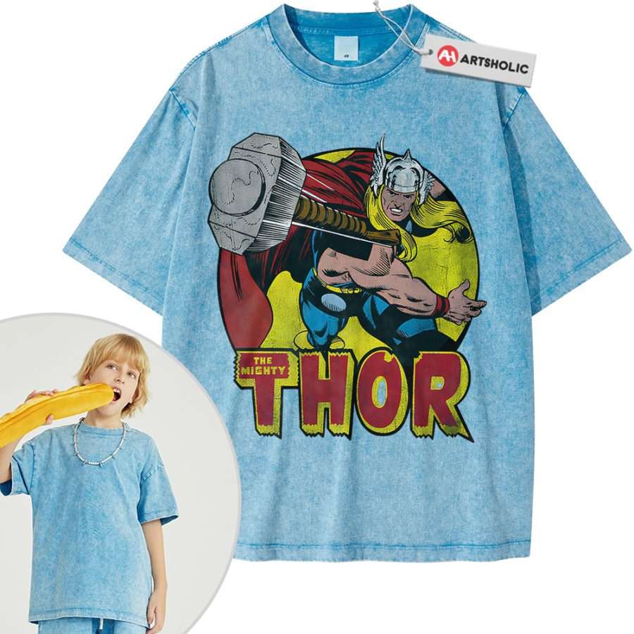 Thor Shirt For Kids, Marvel Comics Shirt For Kids, Vintage T-Shirt For Kids - Image 7