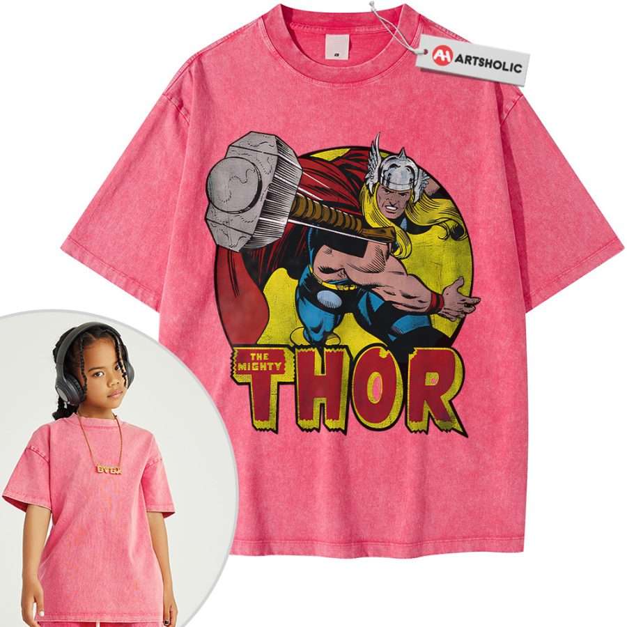 Thor Shirt For Kids, Marvel Comics Shirt For Kids, Vintage T-Shirt For Kids - Image 9