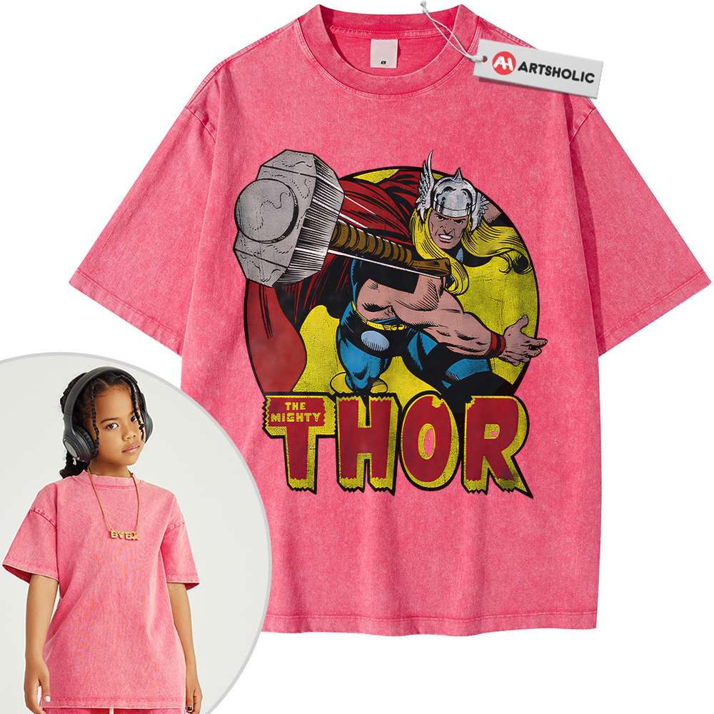 Thor Shirt For Kids, Marvel Comics Shirt For Kids, Vintage T-Shirt For Kids - Image 5