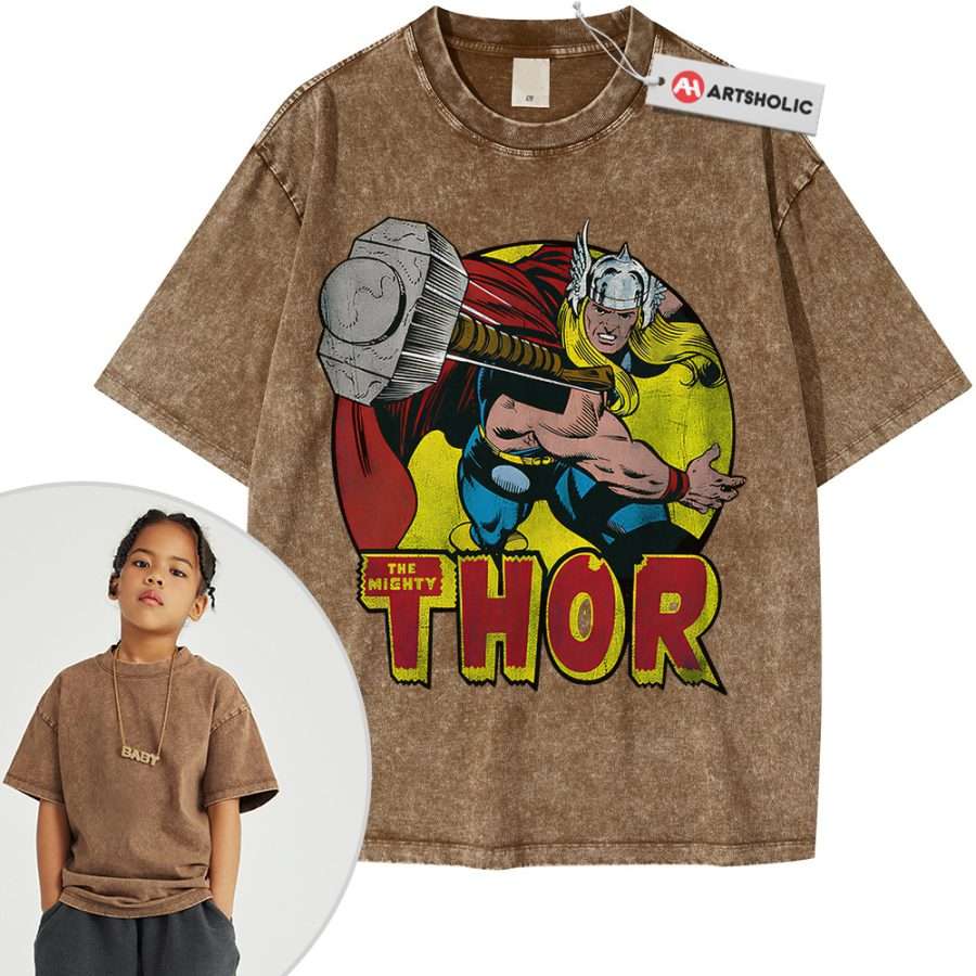 Thor Shirt For Kids, Marvel Comics Shirt For Kids, Vintage T-Shirt For Kids - Image 8