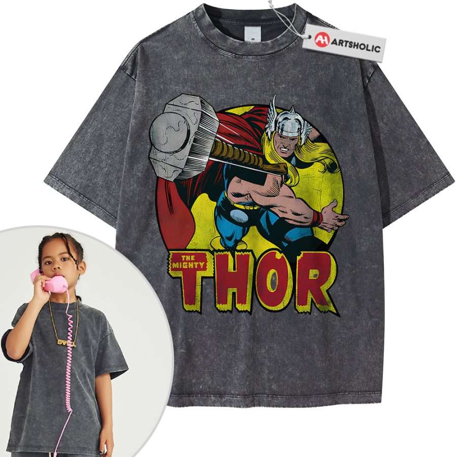 Thor Shirt For Kids, Marvel Comics Shirt For Kids, Vintage T-Shirt For Kids - Image 10