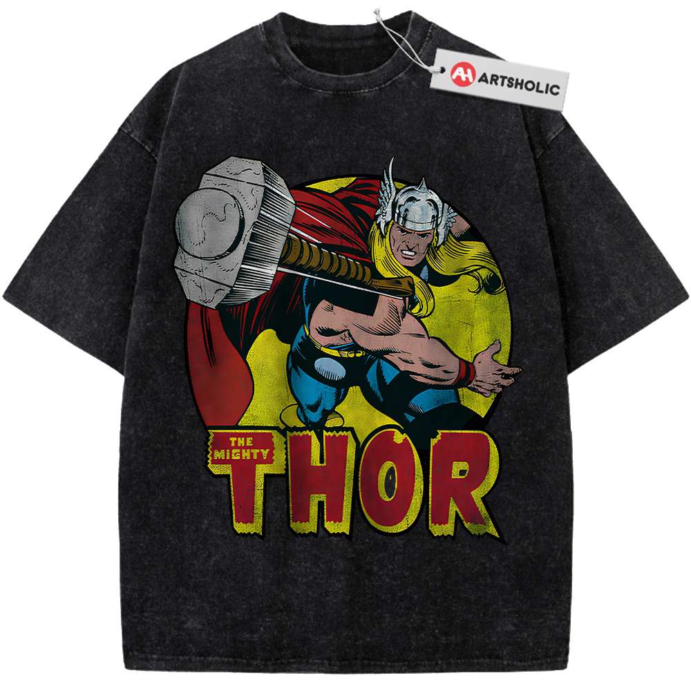 Alternative view of Thor Shirt, Marvel Comics Shirt, Vintage T-Shirt
