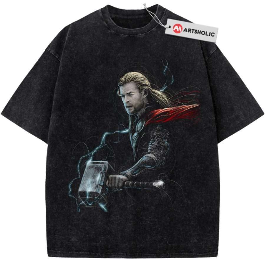 Alternative view of Thor Shirt, Marvel Comics Shirt, Vintage T-Shirt