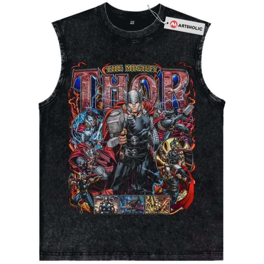 Alternative view of Thor Tank Top, Marvel Comics Tank Top, Vintage Tank Top
