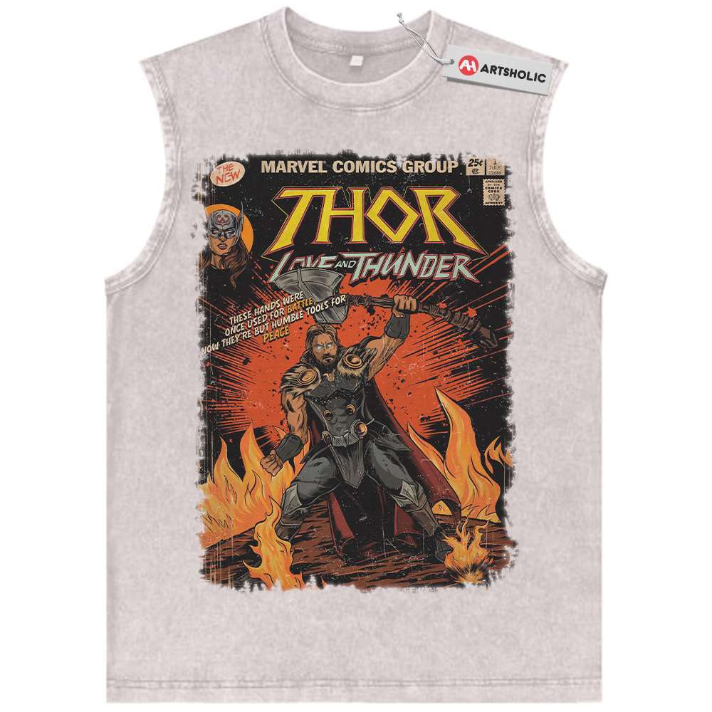 Alternative view of Thor Tank Top, Marvel Comics Tank Top, Vintage Tank Top