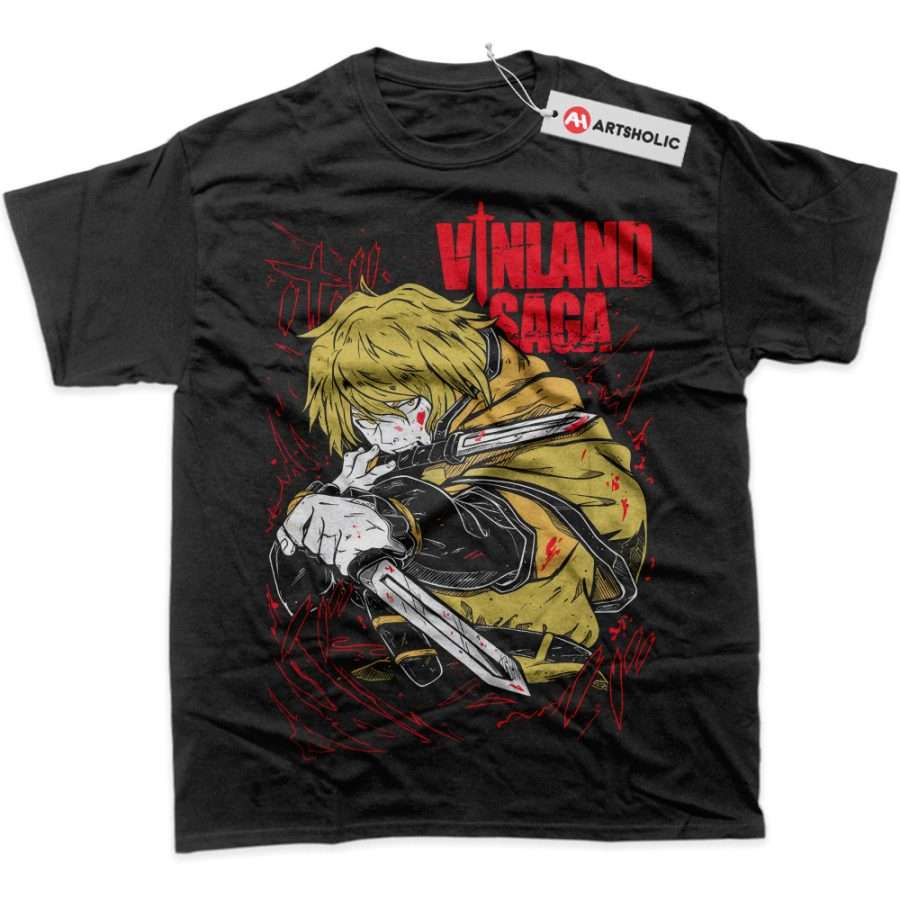Alternative view of Thorfinn Shirt, Vinland Saga Shirt, Anime Shirt, Graphic T-Shirt