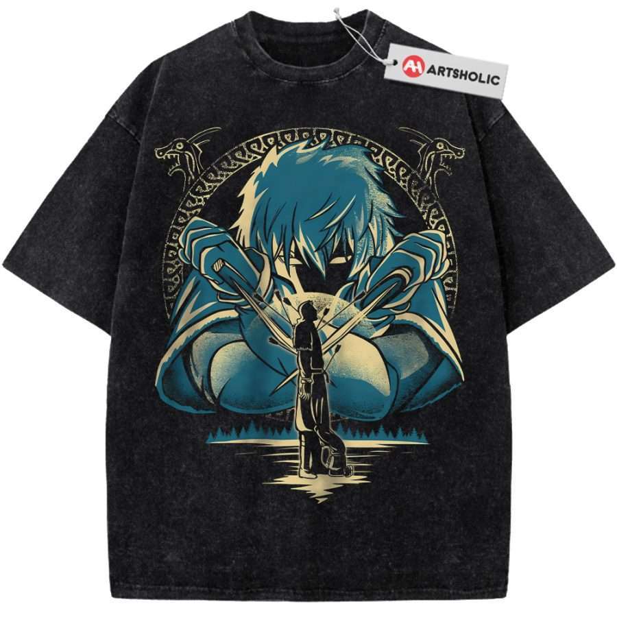 Alternative view of Thorfinn Shirt, Vinland Saga Shirt, Anime Shirt, Vintage Tee