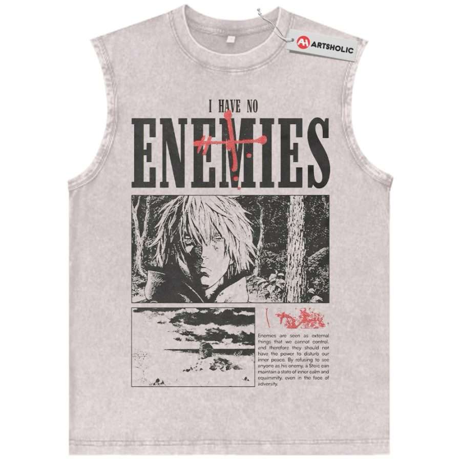 Alternative view of Thorfinn Tank Top, Vinland Saga Tank Top, Anime Tank Top, Vintage Tank Top