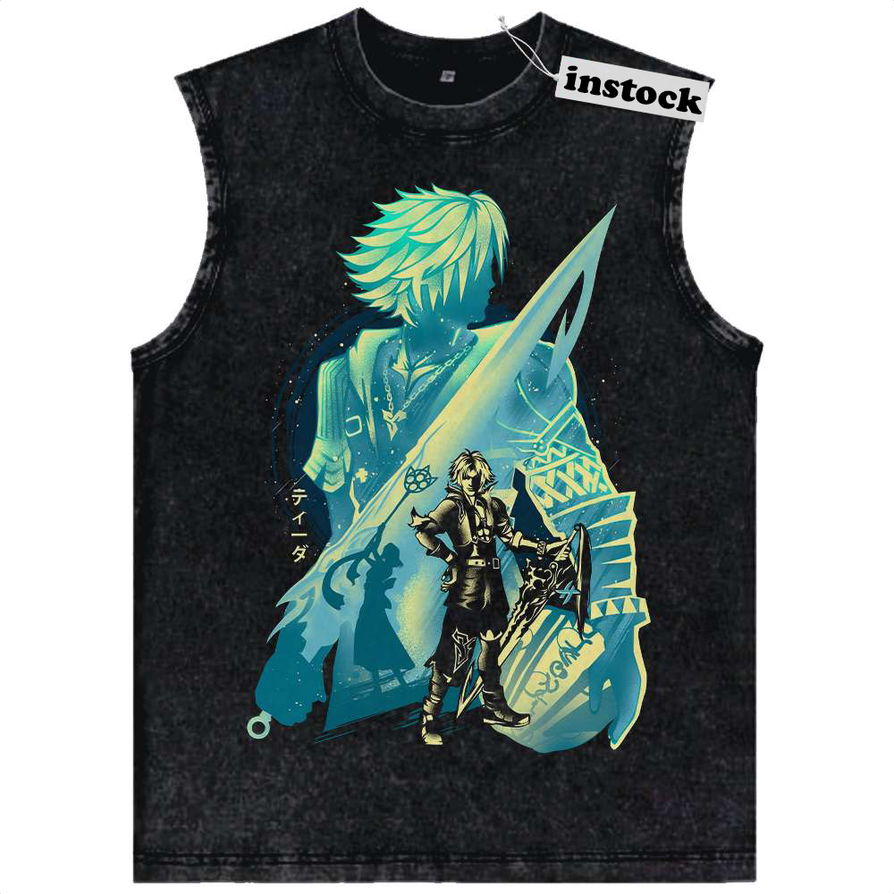 Tidus Tank Top, Final Fantasy Tank Top, Game Tank Top, Vintage Tank Top