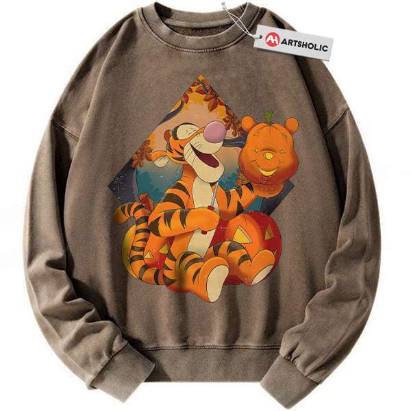 Alternative view of Tigger Sweatshirt, Winnie the Pooh Sweatshirt, Animated Sweatshirt, Vintage Sweatshirt