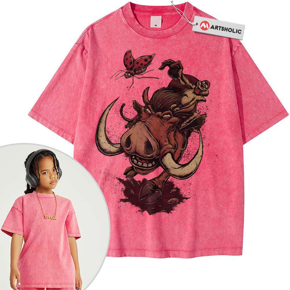 Timon and Pumbaa Shirt For Kids, The Lion King Shirt For Kids, Animated Shirt For Kids, Vintage Tee For Kids - Image 4
