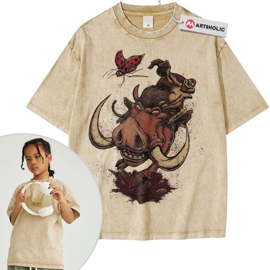 Timon and Pumbaa Shirt For Kids, The Lion King Shirt For Kids, Animated Shirt For Kids, Vintage Tee For Kids - Image 7