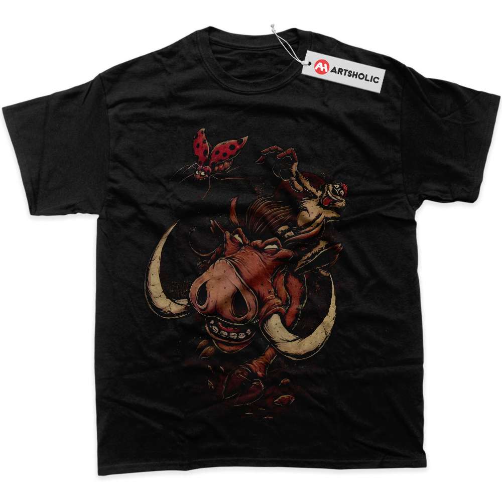 Alternative view of Timon and Pumbaa Shirt, The Lion King Shirt, Animated Shirt, graphic Tee