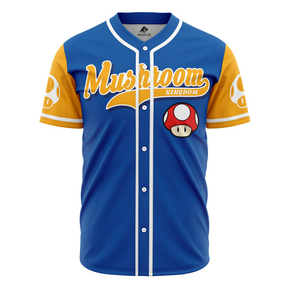 Toad Mushroom Kingdom Super Mario Bros Custom Baseball Jersey - Otaku Hall
