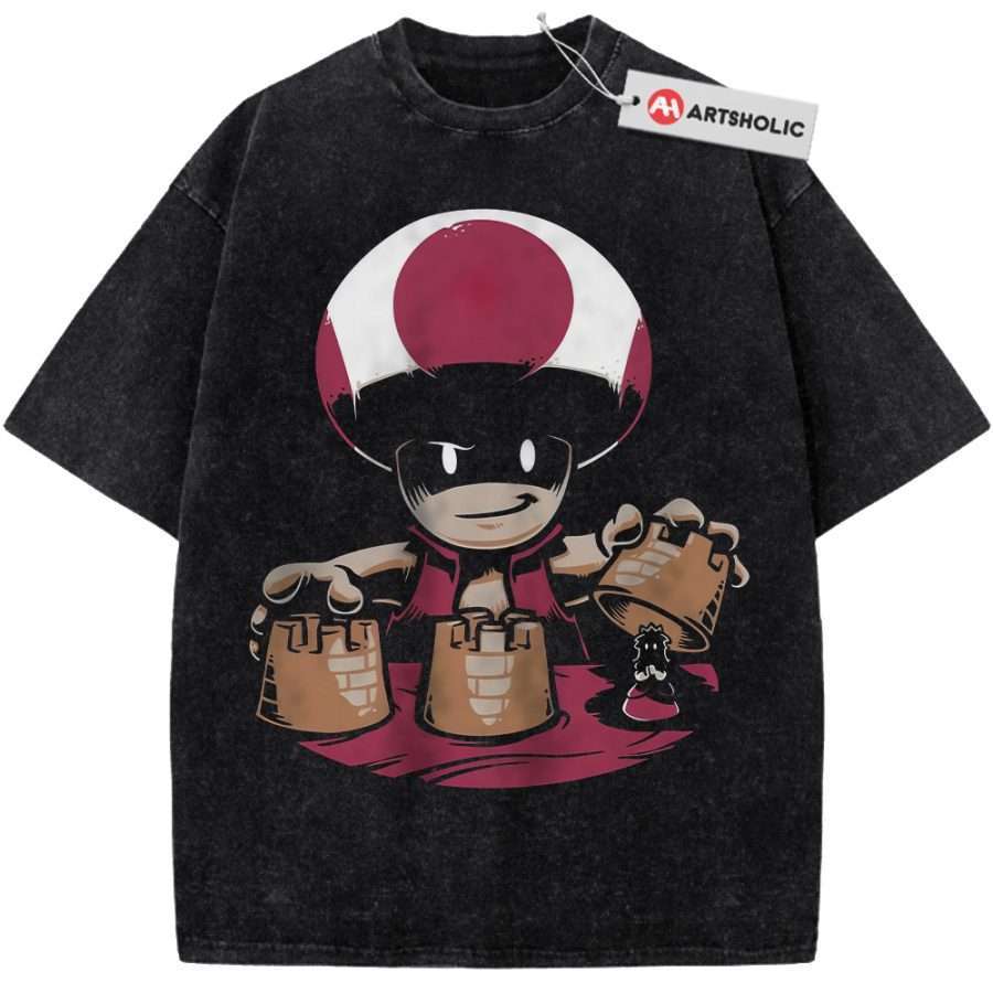 Alternative view of Toad Shirt, Super Mario Shirt, Game Shirt, Vintage Tee