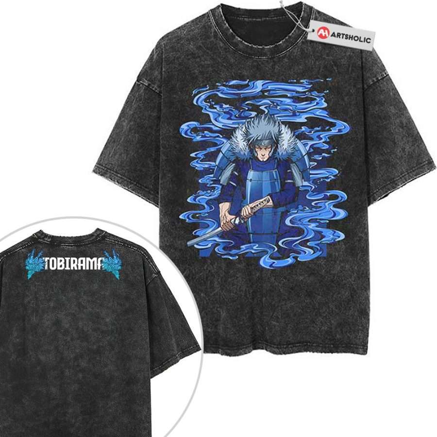 Alternative view of Tobirama Senju Shirt, Naruto Shirt, Anime Shirt, Vintage T-Shirt 2-Sided