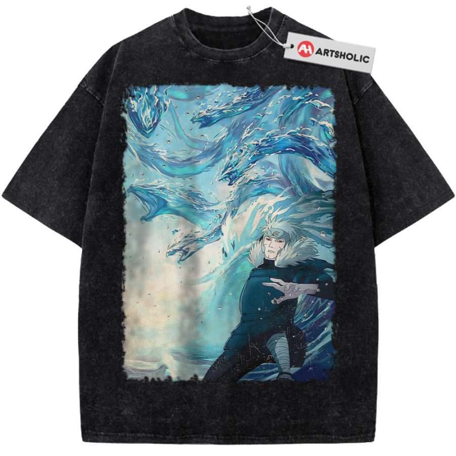 Alternative view of Tobirama Senju Shirt, Naruto Shirt, Anime Shirt, Vintage T-Shirt