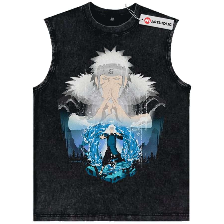 Alternative view of Tobirama Senju Tank Top, Naruto Tank Top, Anime Tank Top, Vintage Tank Top
