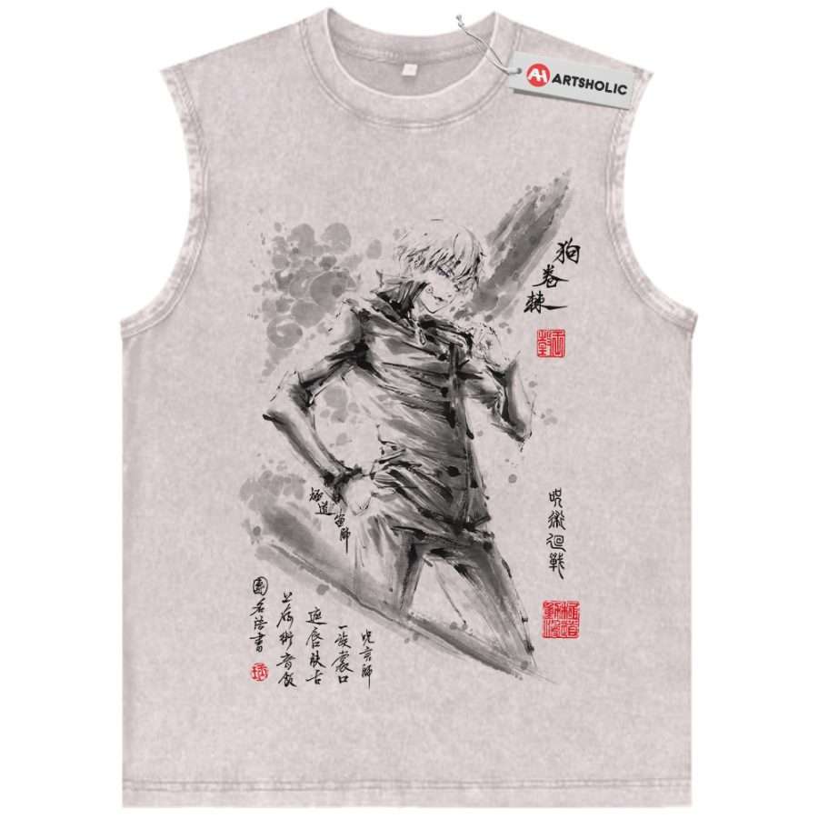 Alternative view of Toge Inumaki Tank Top, Jujutsu Kaisen Tank Top, Anime Tank Top, Vintage Tank Top