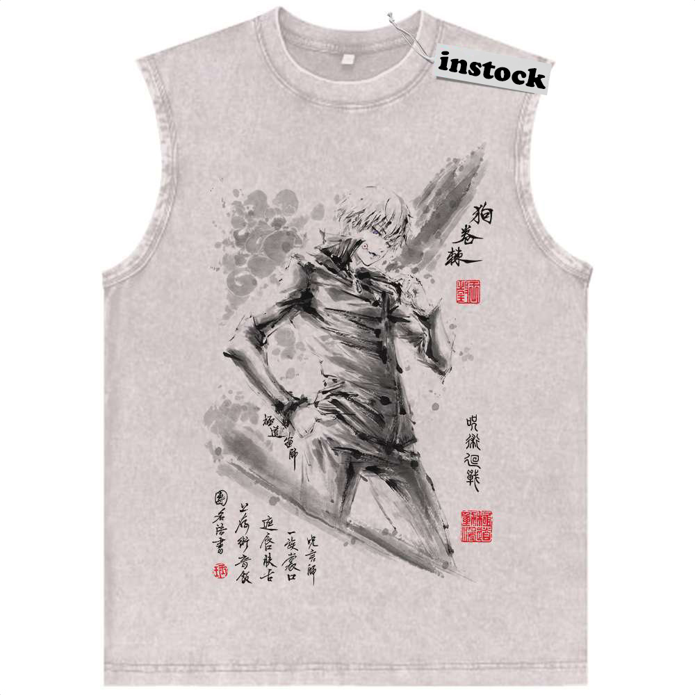 Toge Inumaki Tank Top, Jujutsu Kaisen Tank Top, Anime Tank Top, Vintage Tank Top