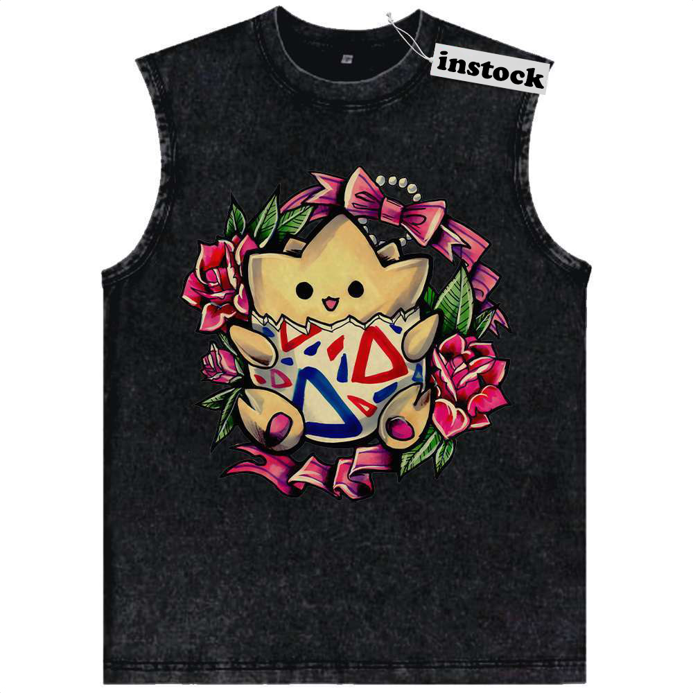 Togepi Tank Top, Pokemon Tank Top,Anime Tank Top, Vintage Tank Top