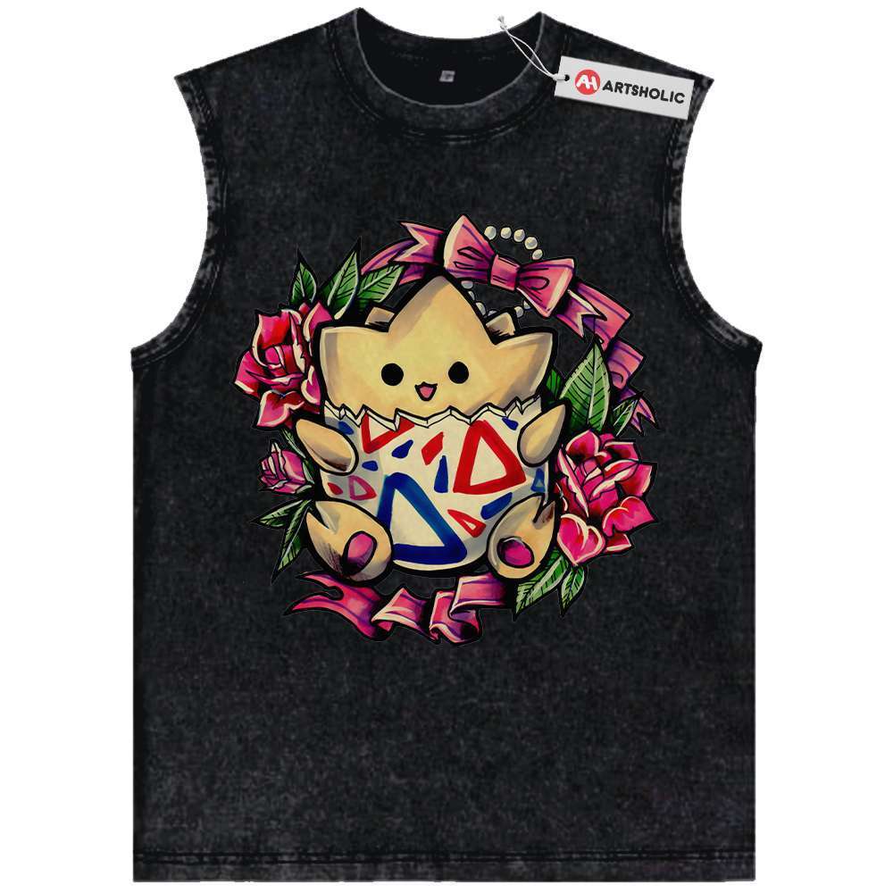 Togepi Tank Top, Pokemon Tank Top,Anime Tank Top, Vintage Tank Top