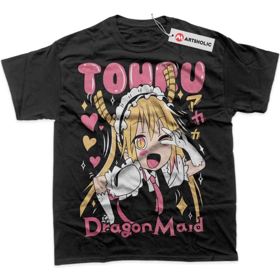 Alternative view of Tohru Shirt, Miss Kobayashi's Dragon Maid Shirt, Anime Shirt, Graphic T-Shirt