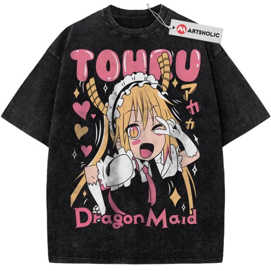 Alternative view of Tohru Shirt, Miss Kobayashi's Dragon Maid Shirt, Anime Shirt, Vintage T-Shirt