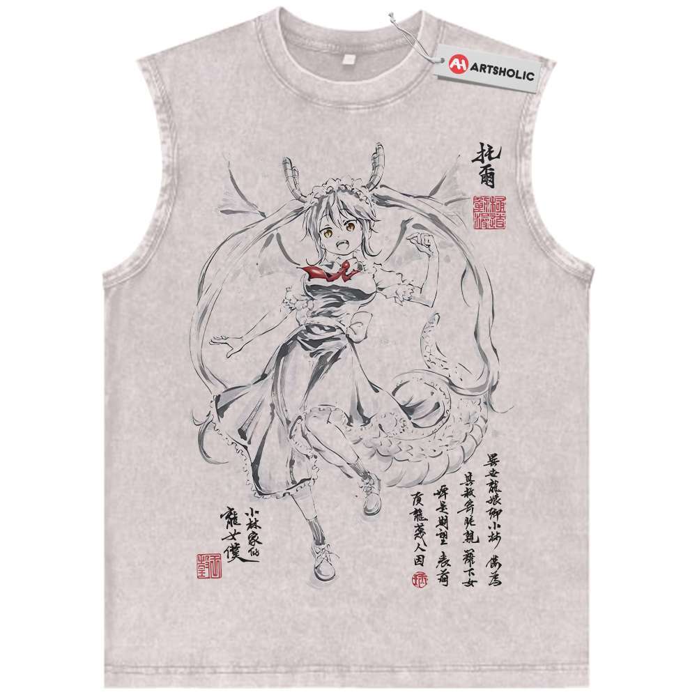 Tohru Tank Top, Miss Kobayashi's Dragon Maid Tank Top, Anime Tank Top, Vintage Tank Top