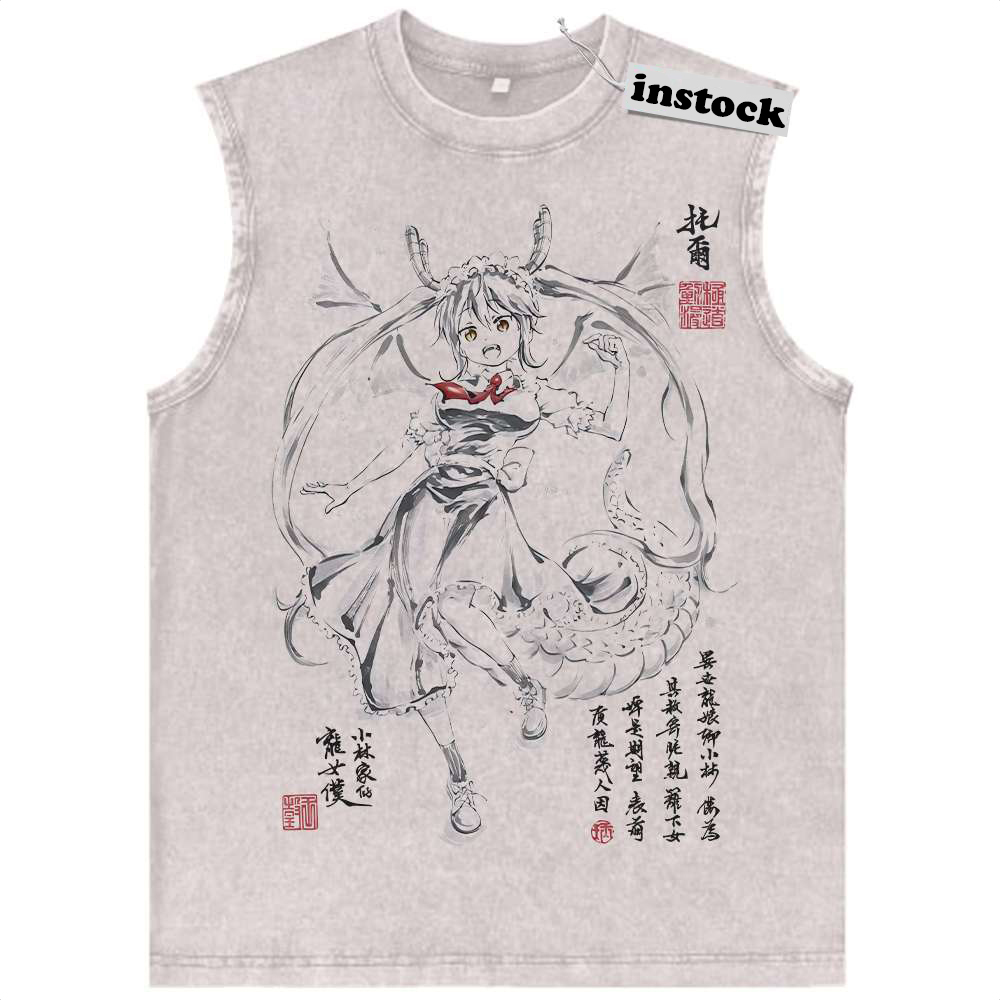 Tohru Tank Top, Miss Kobayashi's Dragon Maid Tank Top, Anime Tank Top, Vintage Tank Top