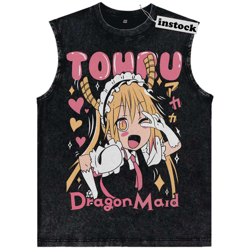 Tohru Tank Top, Miss Kobayashi's Dragon Maid Tank Top, Anime Tank Top, Vintage Tank Top