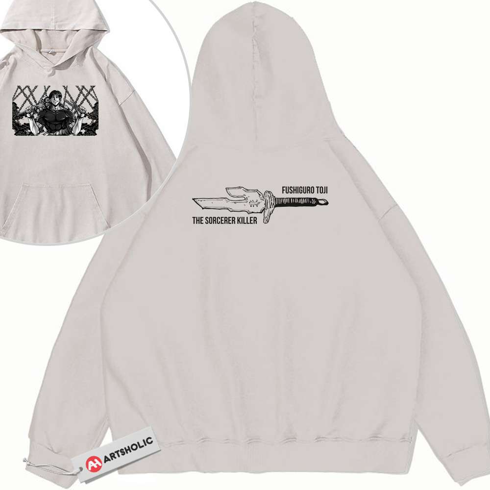 Toji Fushiguro Hoodie, Jujutsu Kaisen Hoodie, Anime Hoodie, Vintage Hoodie 2-Sided