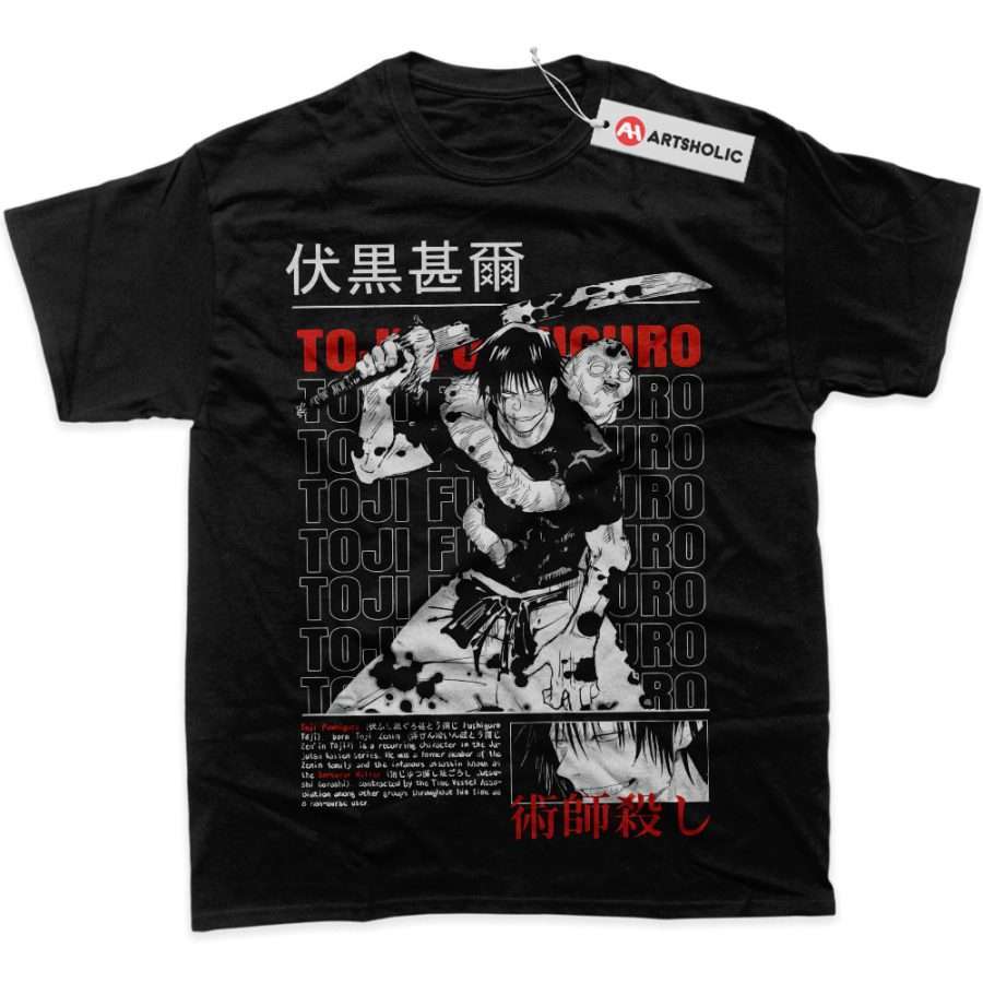 Alternative view of Toji Fushiguro Shirt, Jujutsu Kaisen Shirt, Anime Shirt, Graphic Tee
