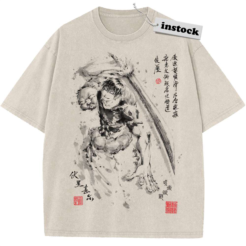 Toji Fushiguro Shirt, Jujutsu Kaisen Shirt, Anime Shirt, Vintage T-Shirt