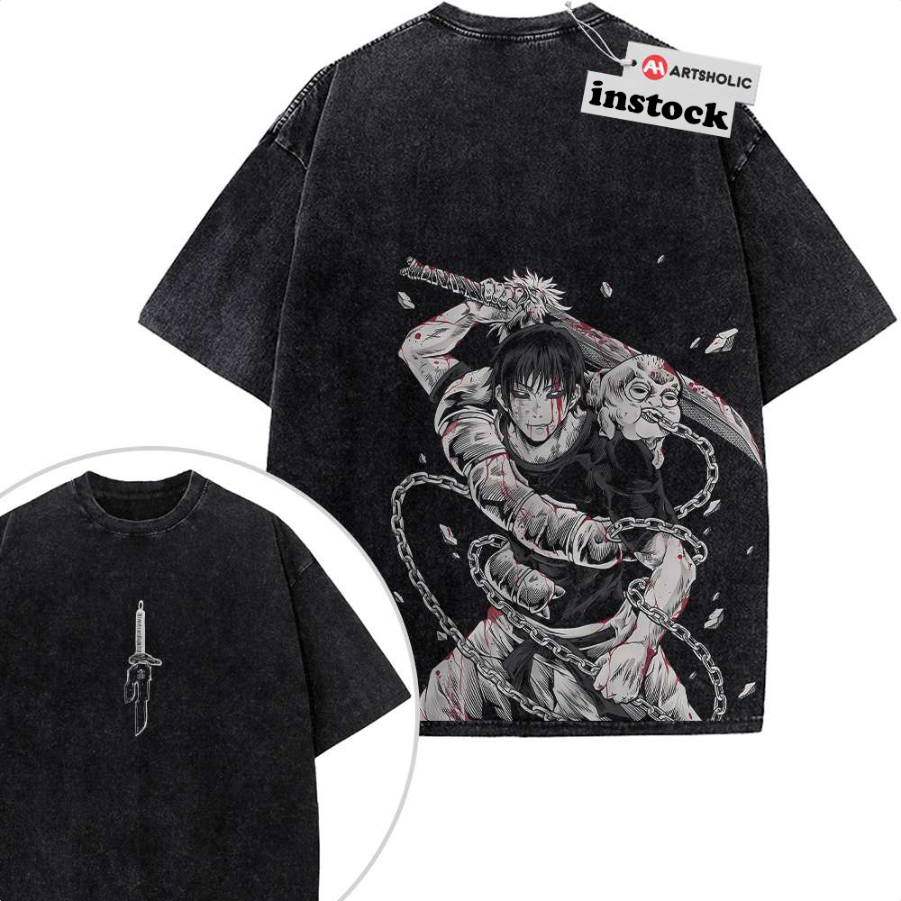 Toji Fushiguro Shirt, Jujutsu Kaisen Shirt, Anime Shirt, Vintage T-Shirt 2-Sided