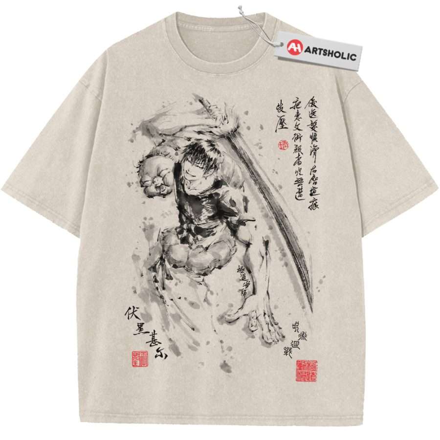 Alternative view of Toji Fushiguro Shirt, Jujutsu Kaisen Shirt, Anime Shirt, Vintage T-Shirt