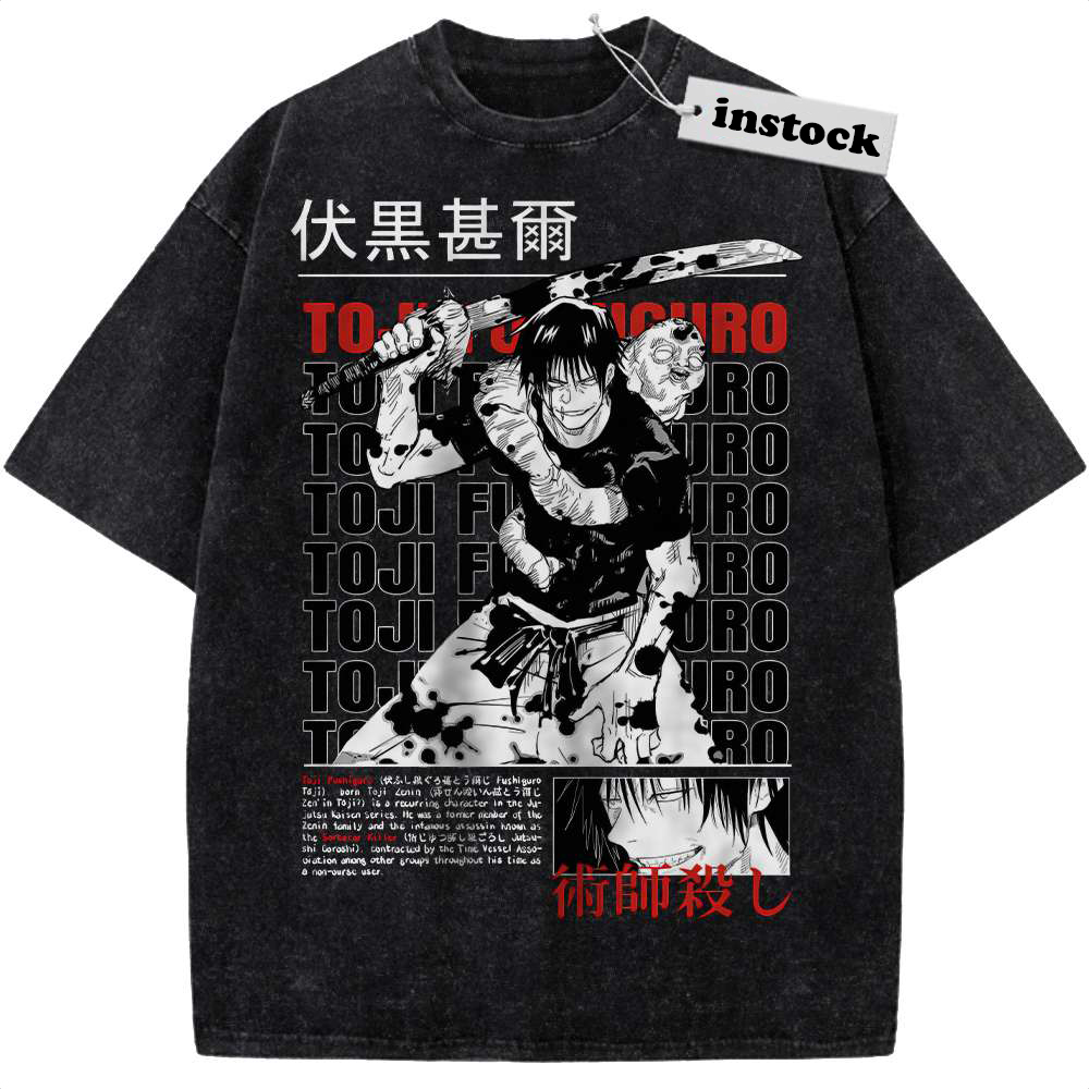 Toji Fushiguro Shirt, Jujutsu Kaisen Shirt, Anime Shirt, Vintage Tee
