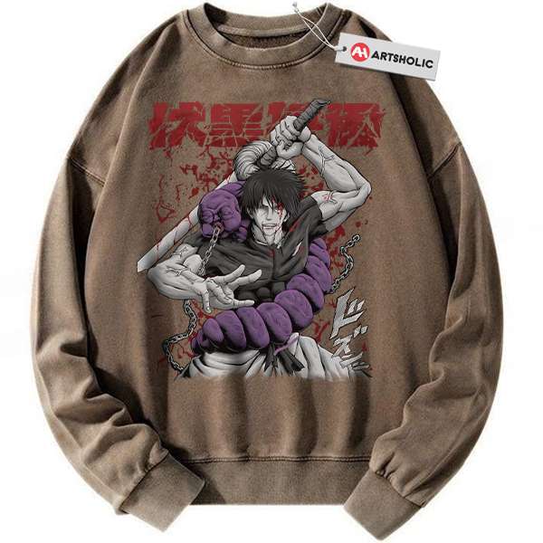 Alternative view of Toji Fushiguro Sweatshirt, Jujutsu Kaisen Sweatshirt, Anime Sweatshirt, Vintage Sweater
