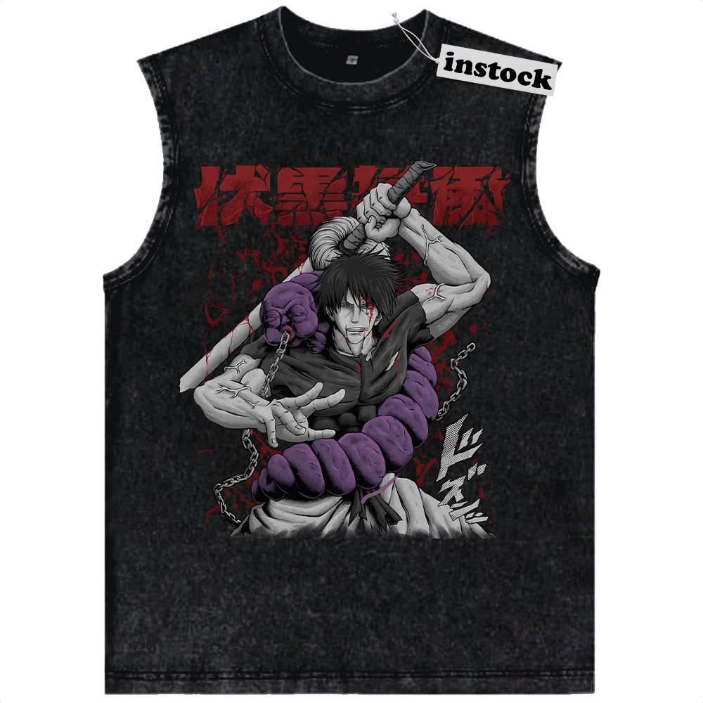 Toji Fushiguro Tank Top, Jujutsu Kaisen Tank Top, Anime Tank Top, Vintage Tank Top