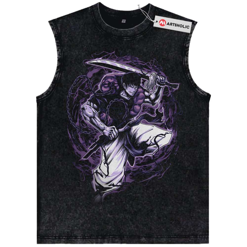 Toji Fushiguro Tank Top, Jujutsu Kaisen Tank Top, Anime Tank Top, Vintage Tank Top