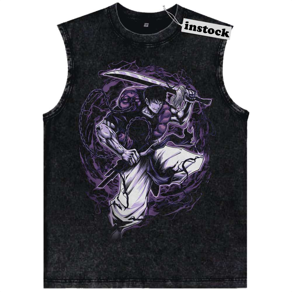 Toji Fushiguro Tank Top, Jujutsu Kaisen Tank Top, Anime Tank Top, Vintage Tank Top