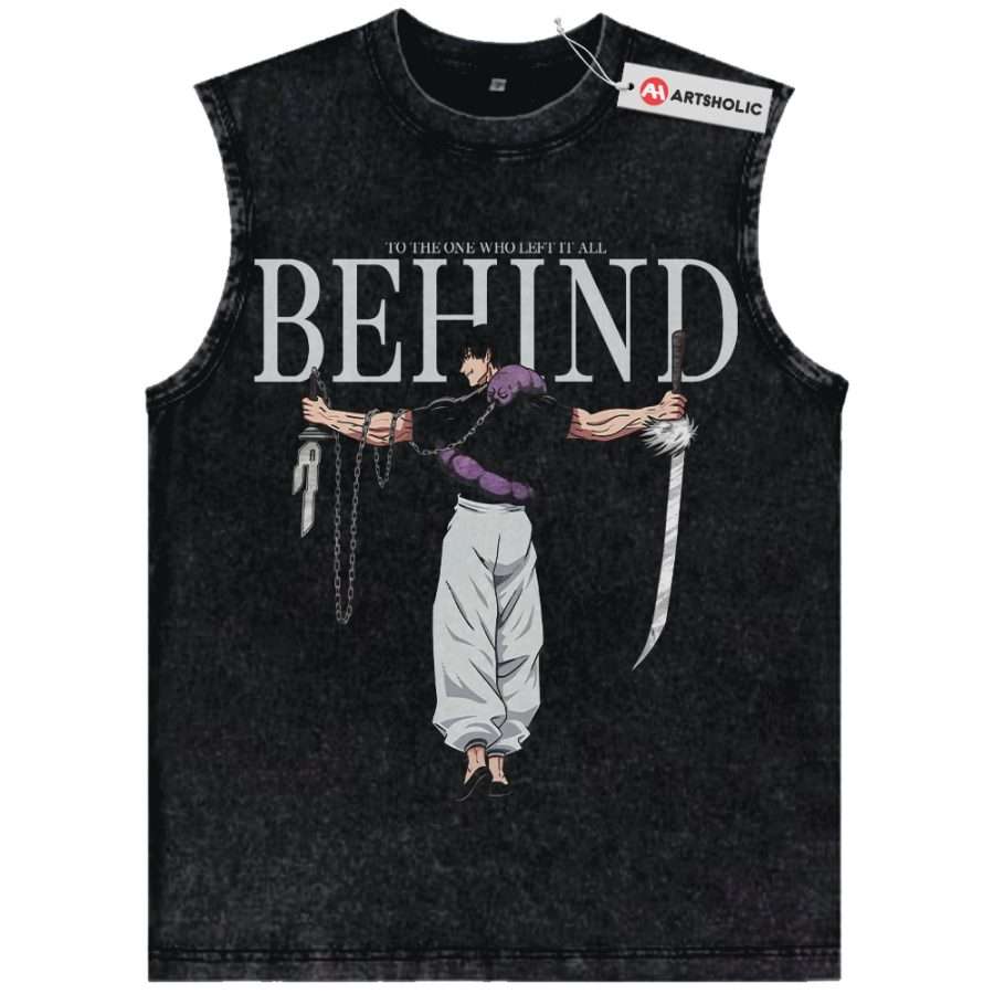 Alternative view of Toji Fushiguro Tank Top, Jujutsu Kaisen Tank Top, Anime Tank Top, Vintage Tank Top
