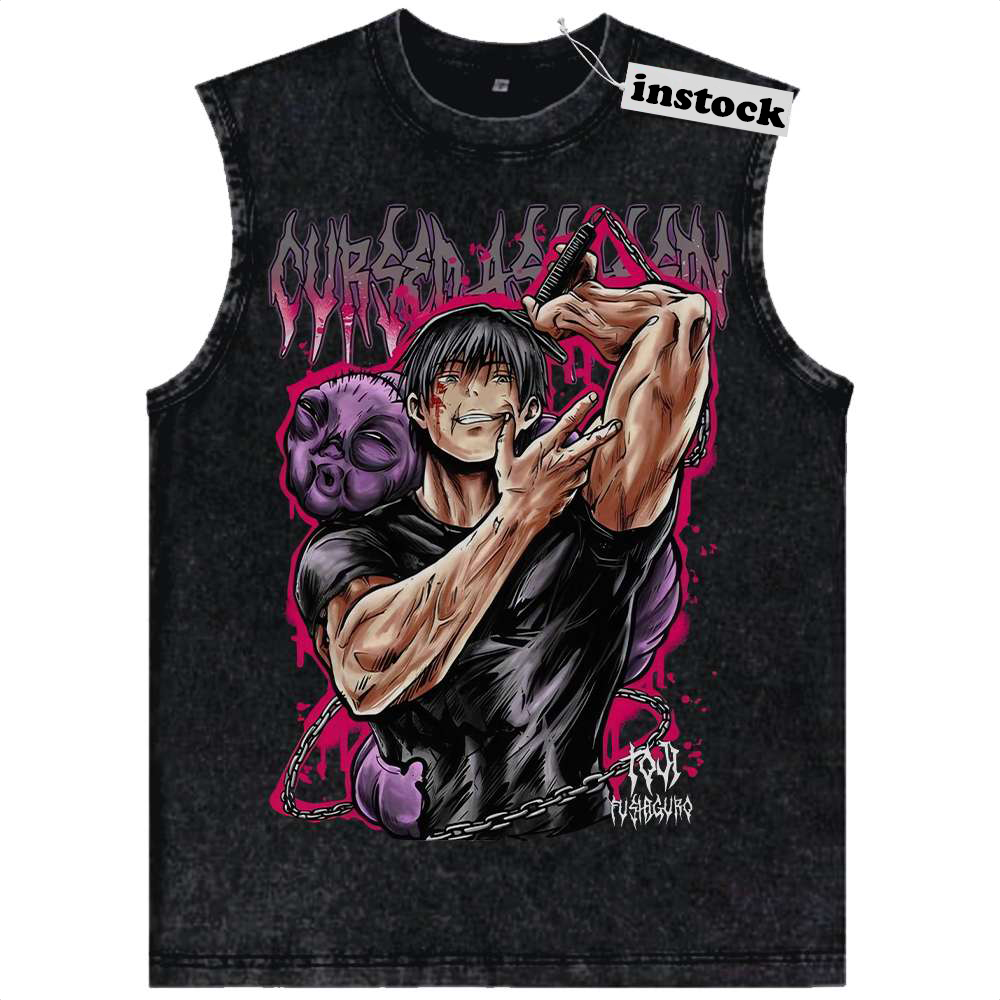 Toji Fushiguro Tank Top, Jujutsu Kaisen Tank Top, Anime Tank Top, Vintage Tank Top