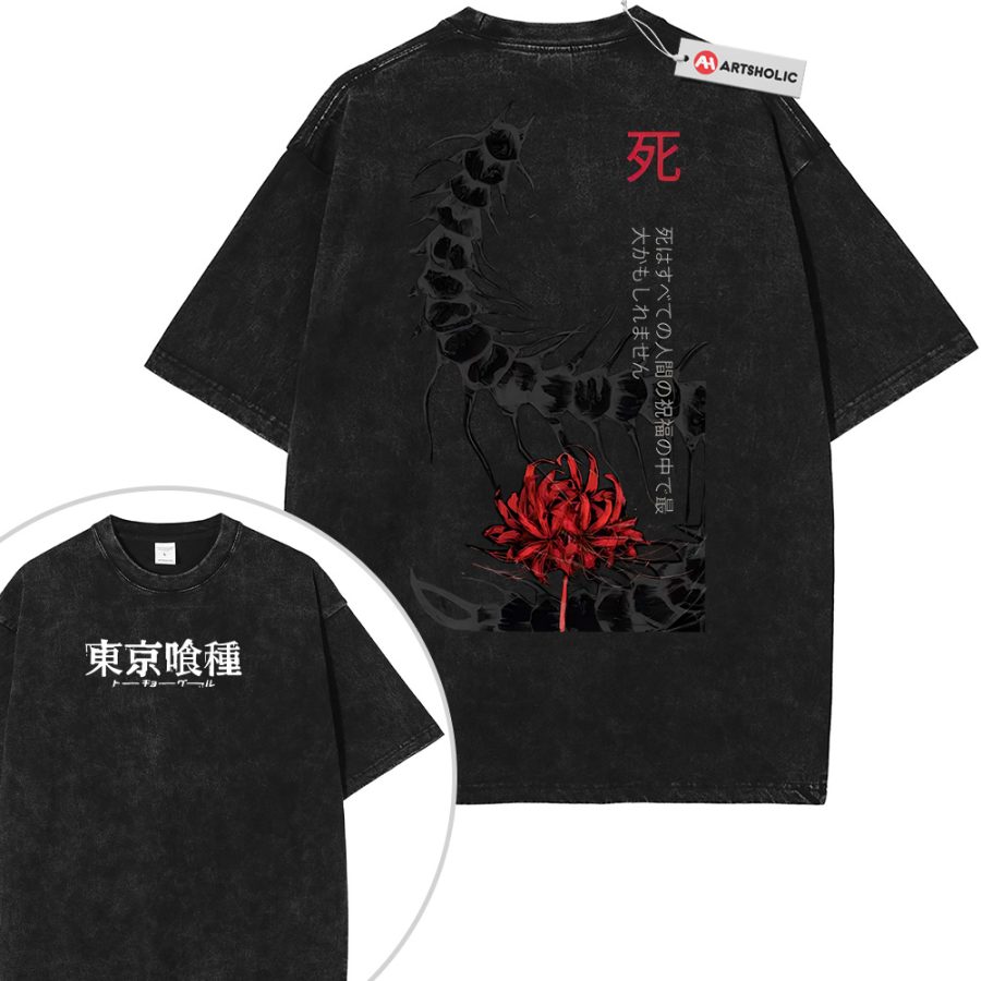 Alternative view of Tokyo Ghoul Shirt, Anime Shirt, Vintage T-Shirt 2-Sided