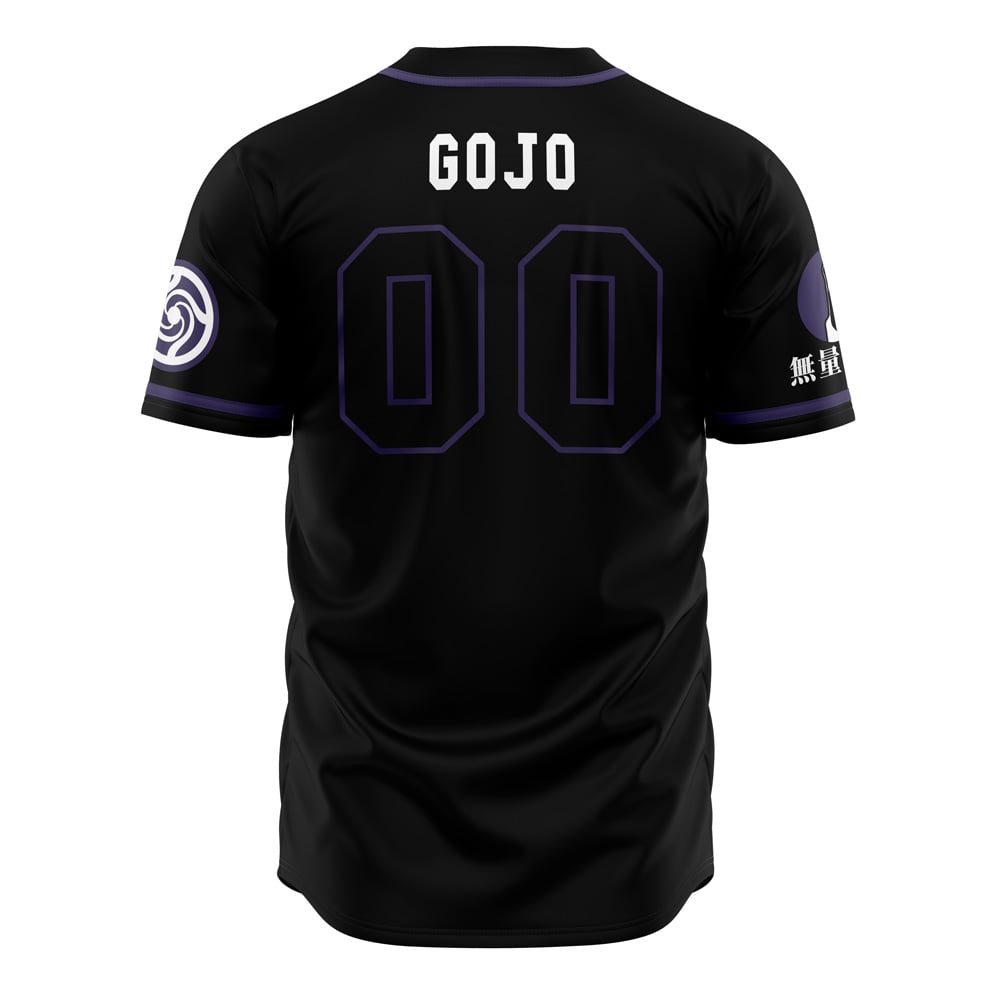 Alternative view of Tokyo Prefectural Gojo Jujutsu Kaisen Baseball Jersey