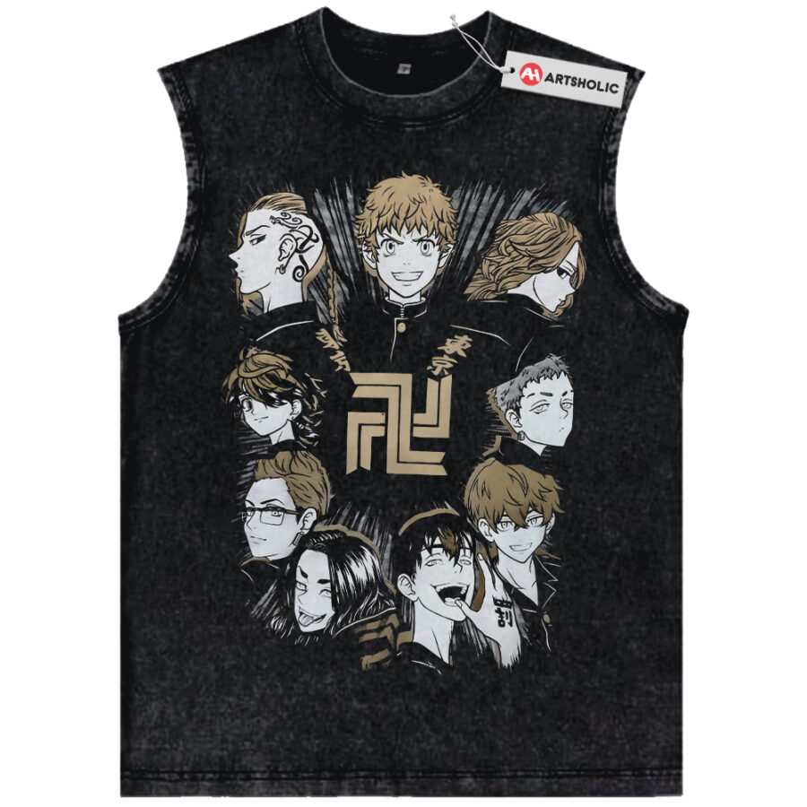 Alternative view of Tokyo Revengers Tank Top, Anime Tank Top, Vintage Tank Top