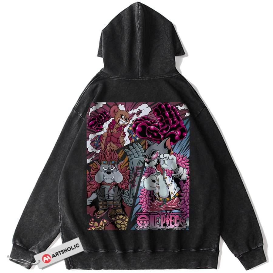 Alternative view of Tom and Jerry Hoodie, Animated Hoodie, Vintage Hoodie