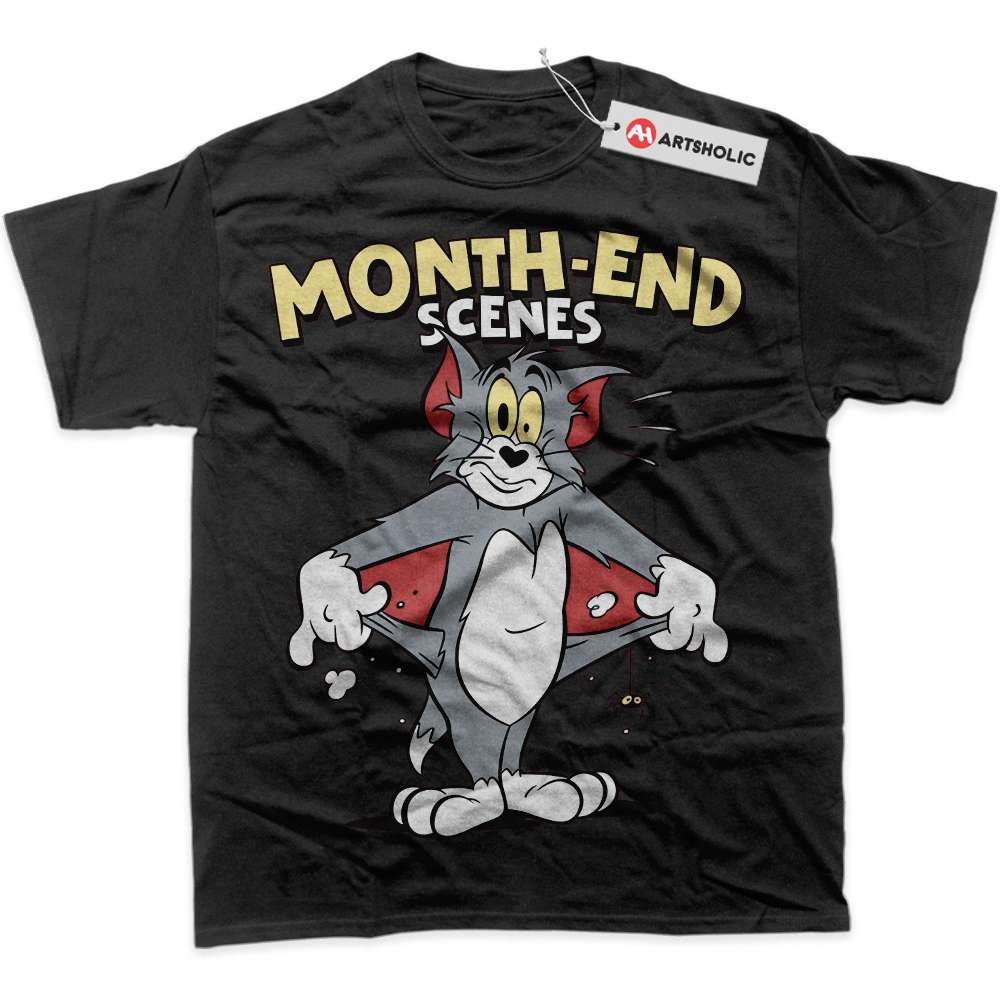 Alternative view of Tom and Jerry Shirt, Animated Shirt, Graphic Tee