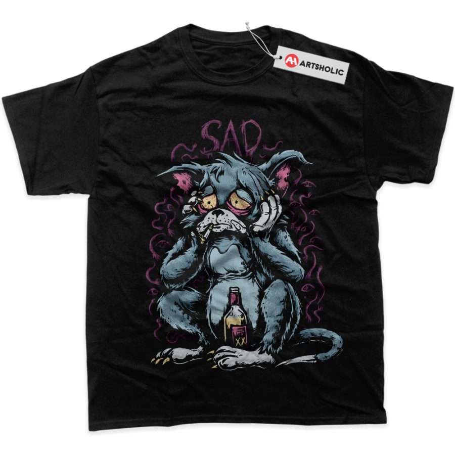 Alternative view of Tom and Jerry Shirt, Animated Shirt, Graphic Tee